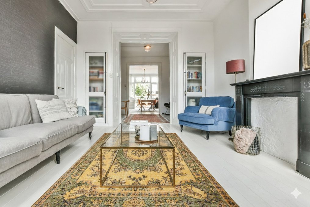 Grand jaune vintage - Tapis - 320 cm - 170 cm - avec certificat #1.0