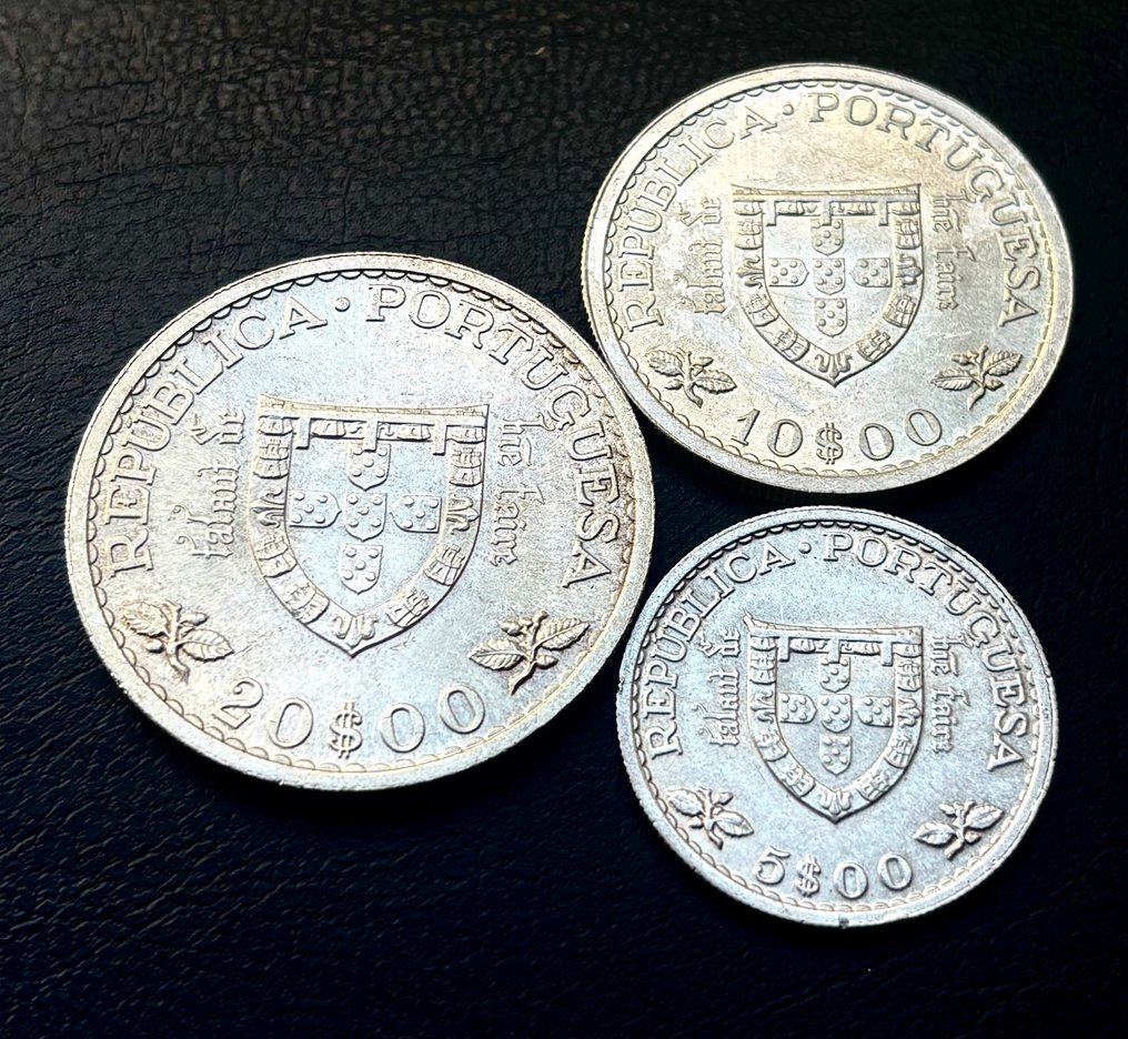 葡萄牙. Príncipe Henrique o Navegador, Prince Henry the Navigator, 20, 10 e 5 escudos 1960  (沒有保留價) #1.0