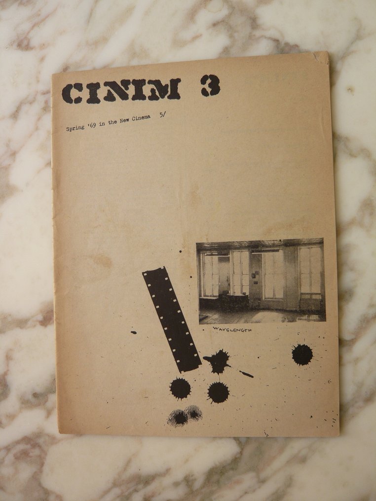 Michael Snow-Jonas Mekas-Pasolini - Revue Cinim 2 et 3: "Spring '69 in the New Cinema" - 1968-1969 #1.0