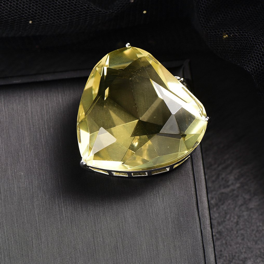 ALGT certifié - Grand et magistral pendentif en citrine naturelle Une clarté extraordinaire qui se démarque dès le premier coup d'œil.- 41.49 g #4.3
