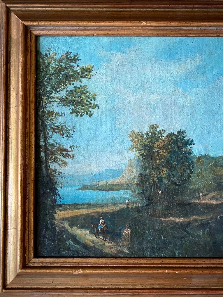 Giuseppe Zais (1709-1781), Follower of - Paesaggio con Figure #1.0