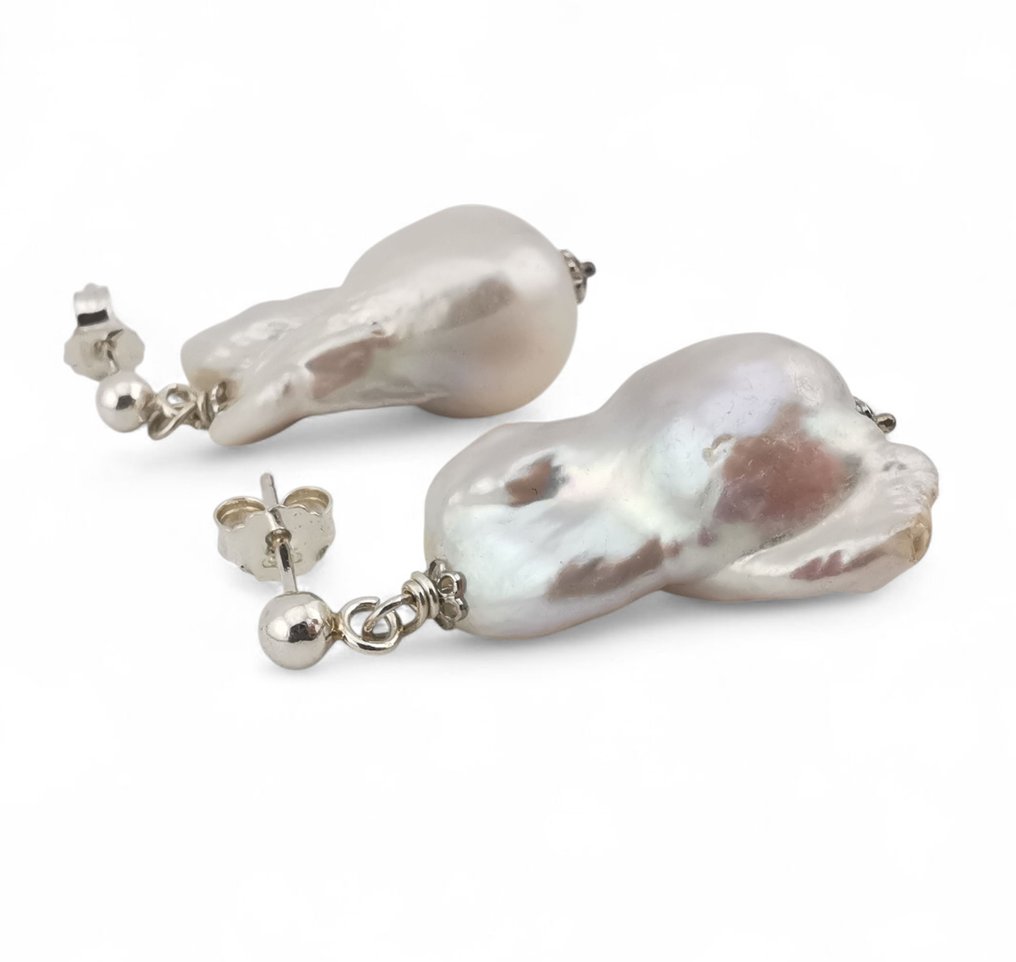 Perla - Argento - Orecchini - artigianato italiano #1.0