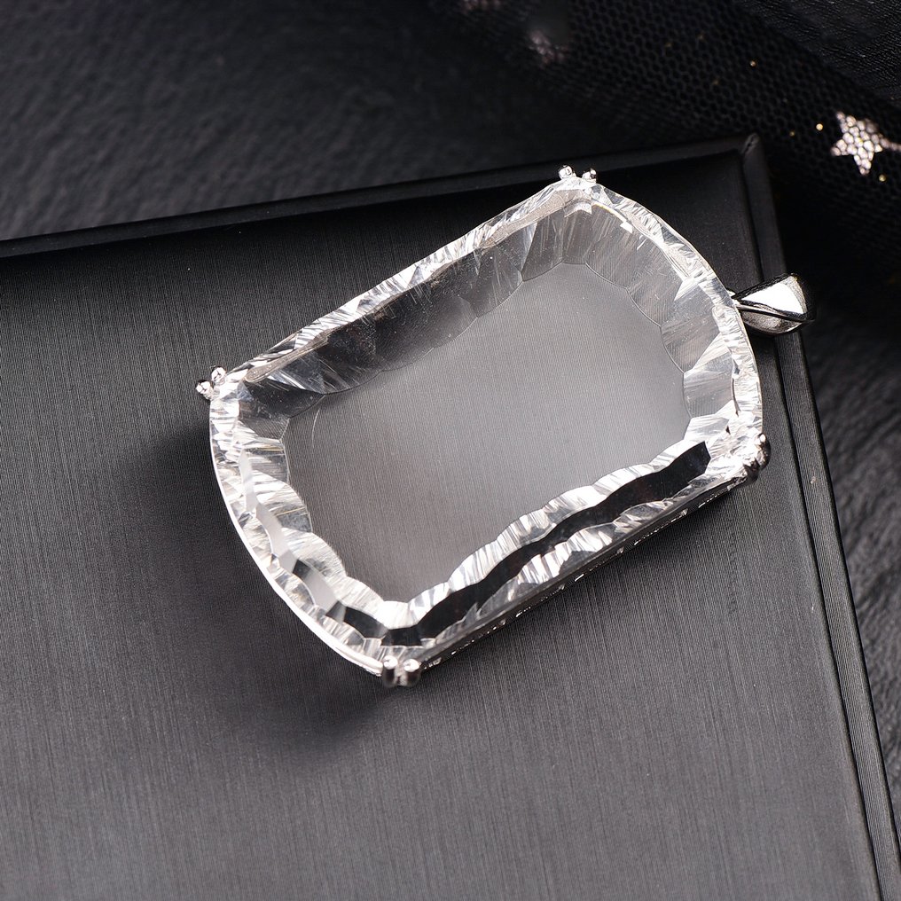 ALGT Certified - Huge and Masterful Natural Quartz Pendant - Notable for its exceptionally radiant clarity- 50.91 g #3.2