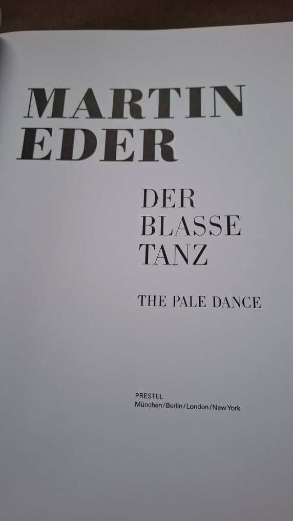 Martin Eder - DER BLASSE TANZ / Seltene Ausgabe - 2010 #1.0