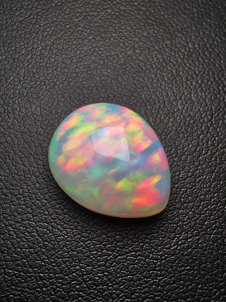 1 pcs Λευκό, Πολύχρωμο Οπάλιο - 9.59 ct - Antwerp Laboratory for Gemstone Testing (ALGT) - Εξαιρετική Ποιότητα Χρωμάτων #3.2