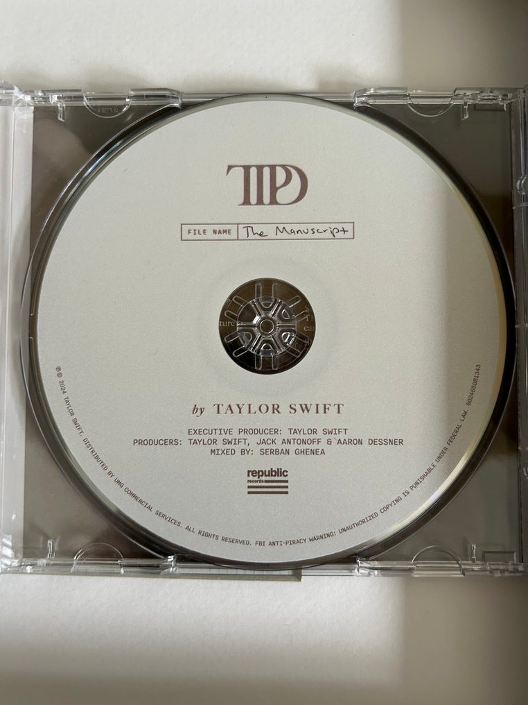 Taylor Swift - The Manuscript - signed - 音频光盘 - 2025 #1.0