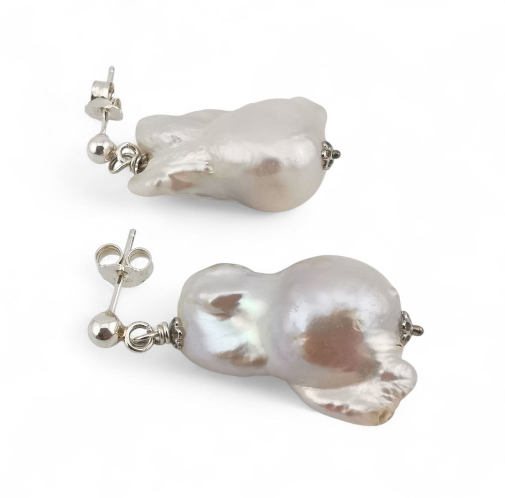 Perla - Argento - Orecchini - artigianato italiano #2.1