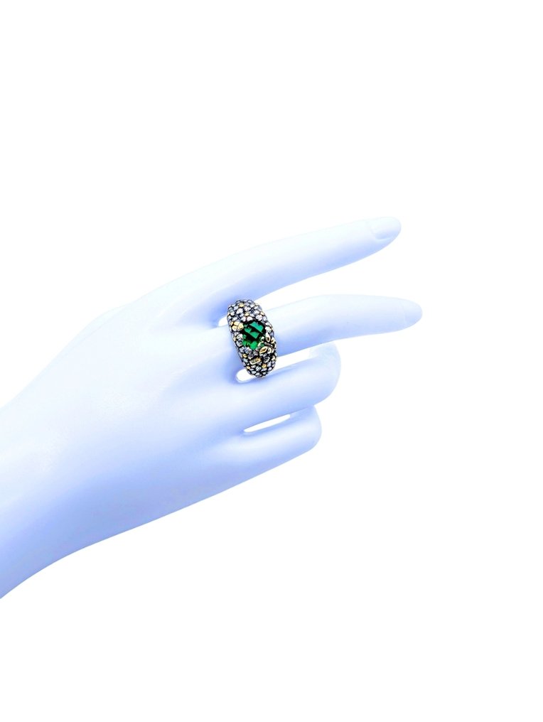 Fără preț de rezervă - Inel Argint Topaz - Art Deco - 4,20 kt. #3.2