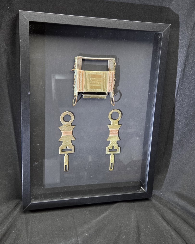 .  - Διόραμα - Αναμνηστικό ταξιδιού - Κλειδαριά στήθους Tuareg από τη Σαχάρα, επιμελώς διακοσμημένη με χαλκό και #4.3