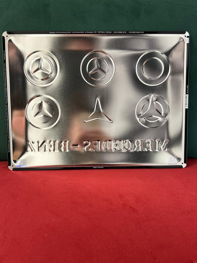 Mercedes Benz - Εμαγιέ πινακίδα - Μέταλλο #4.3
