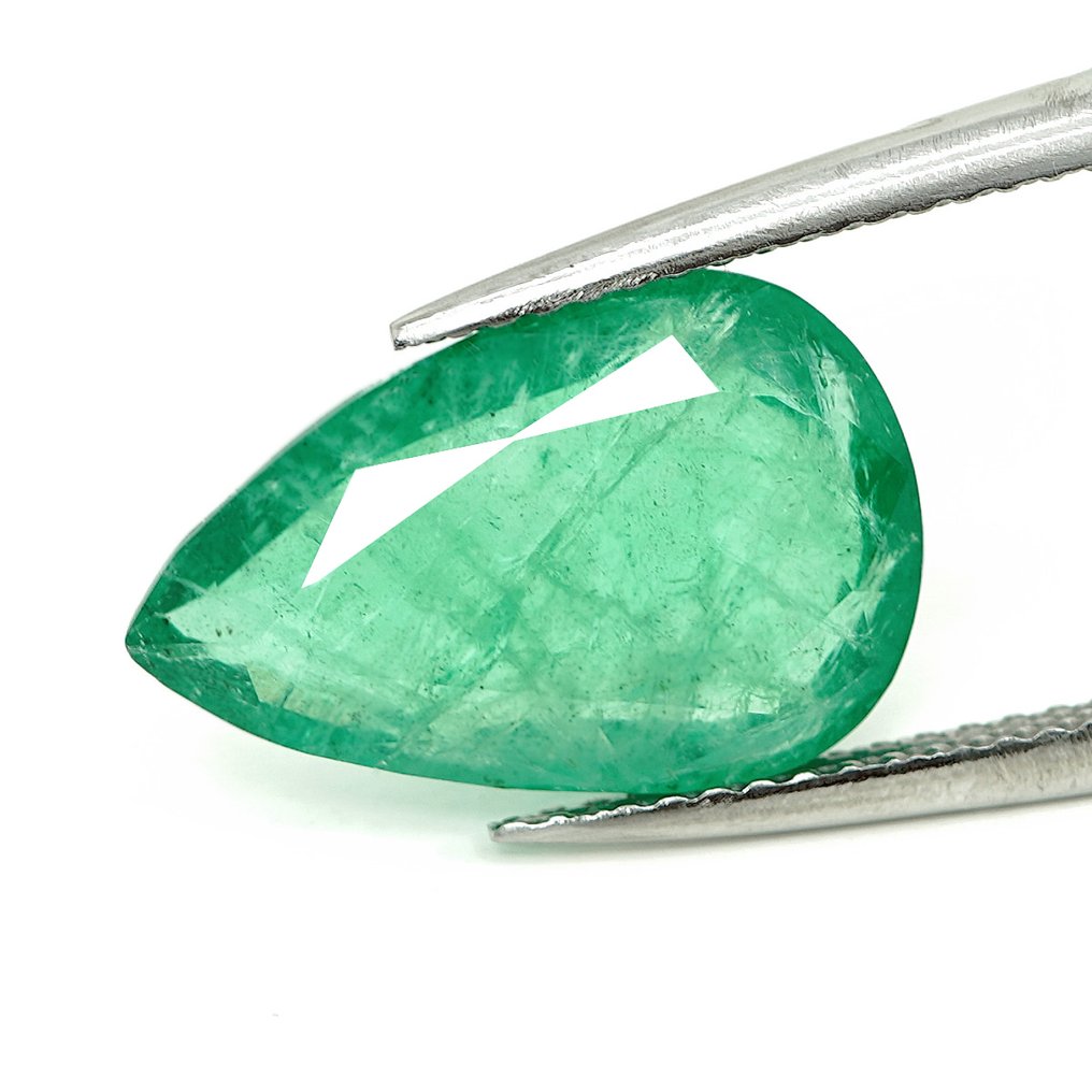 1 pcs  Grün Smaragd  - 4.58 ct - Bellerophon Gemlab #1.0