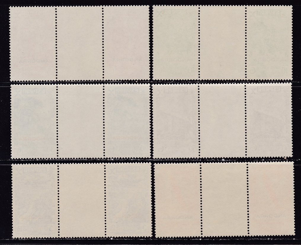 Andorre 1943 - Bénéfice - Edifil 7/12 - Pareja Interpanel - MNH #1.0