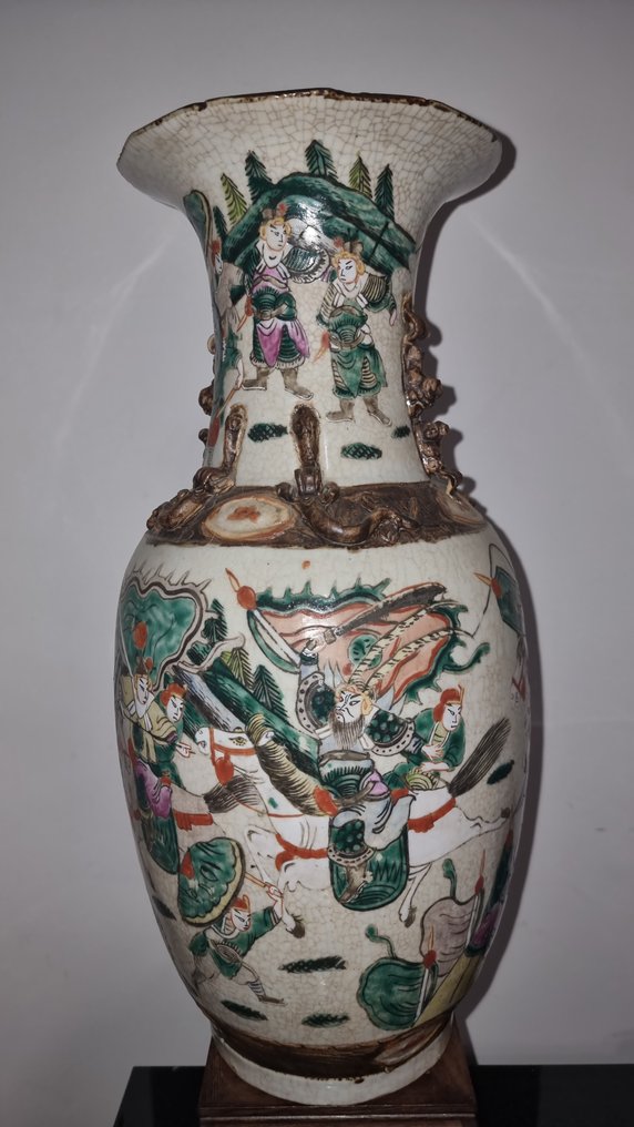 Vase - Porcelæn - Kina - Qing-dynastiet (1644-1911) - To vaser, 45 cm. #4.3