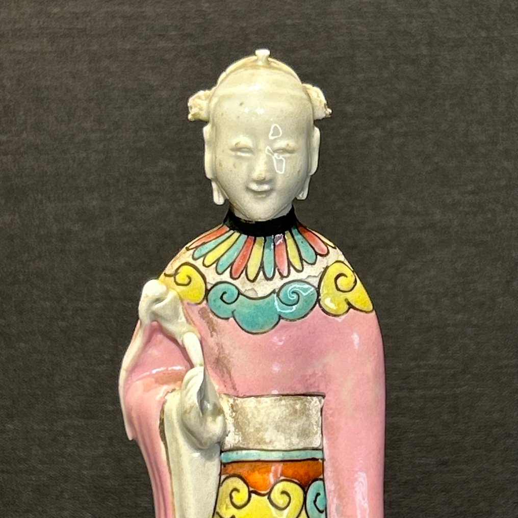 onsterfelijke dame - Porcelán - Kína - Qianlong (1736-1795)  (Nincs minimálár) #4.3