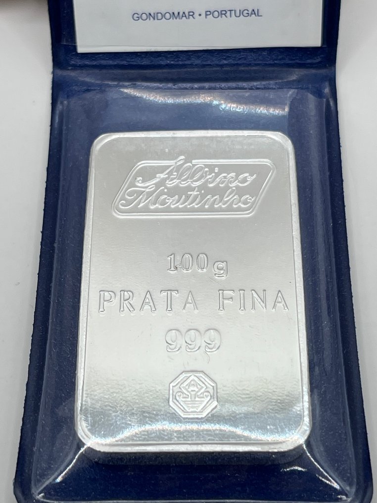 100 grams - Silver .999 - Albino Moutinho - Sealed & with certificate  (No reserve price) #2.1