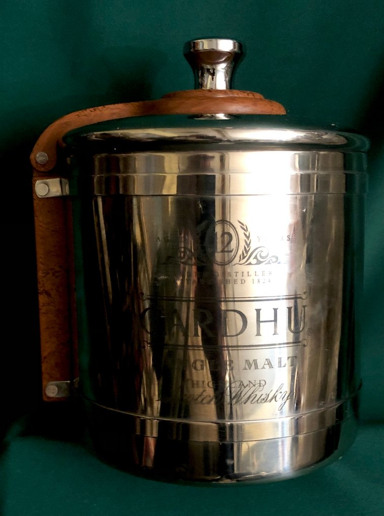 CARDHU - Break Water - Jääkulho -  Upea CARDHU -mainos, jääkulho, Maker's Mark pohjassa. - Hopeoitu - CARDHU jääkori #1.0