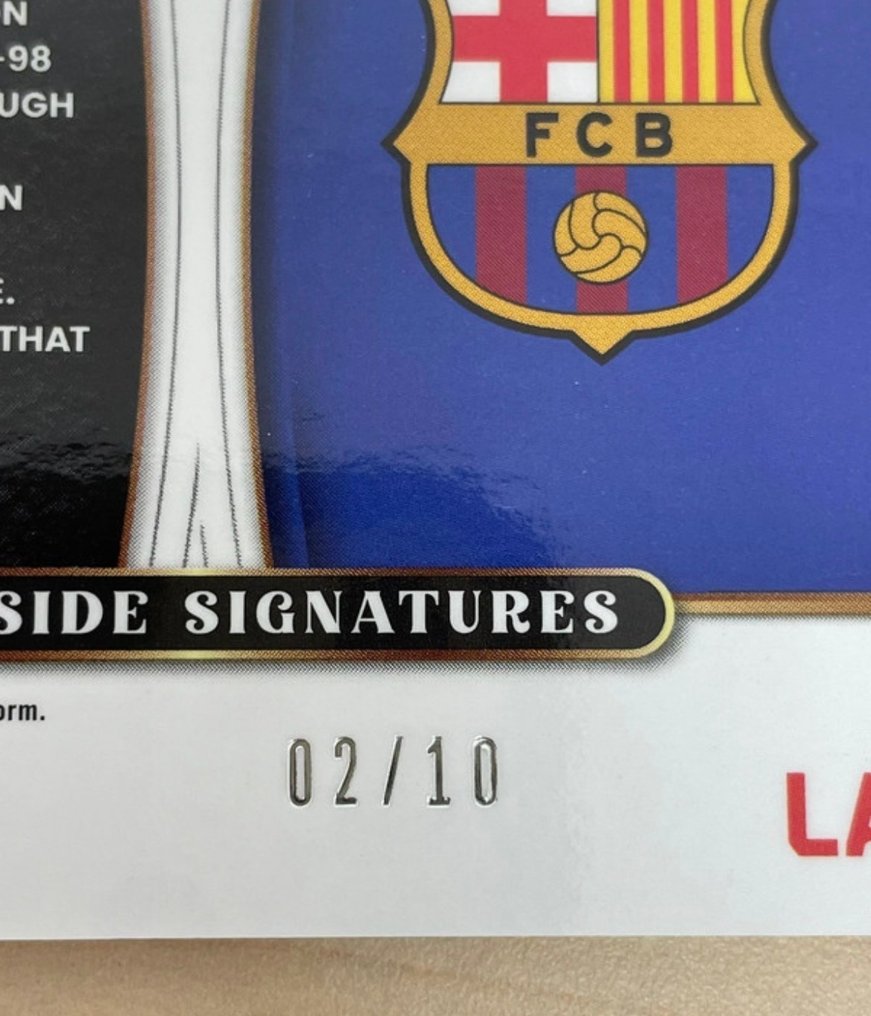 2024/25 Panini Select Rivaldo 02/10 Κάρτα με αυτόγραφο, Σειριακή κάρτα, Περιορισμένη έκδοση, Εμβόλιμη κάρτα - 1 Card - Near Mint (NM) #1.0