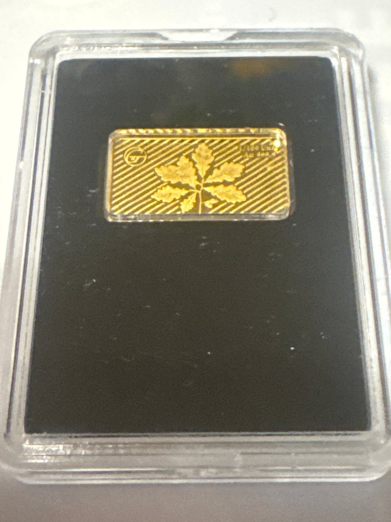 World. Gold bar Semperoper Dresden., 1/100 Oz (.999) (No Reserve Price) #2.1