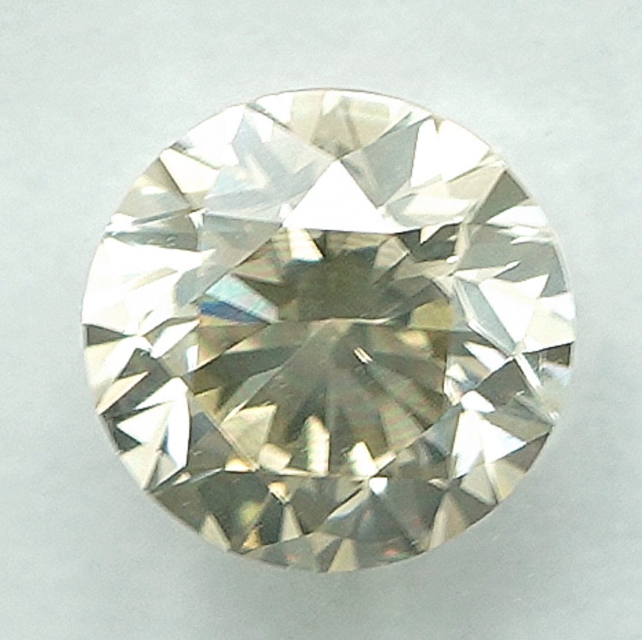没有保留价 - 1 pcs 钻石 (天然色彩的) - 0.79 ct - 圆形 - Fancy light 稍帶棕色的 黄色 - SI2 微内含二级 - 国际宝石研究院(IGI) #3.2