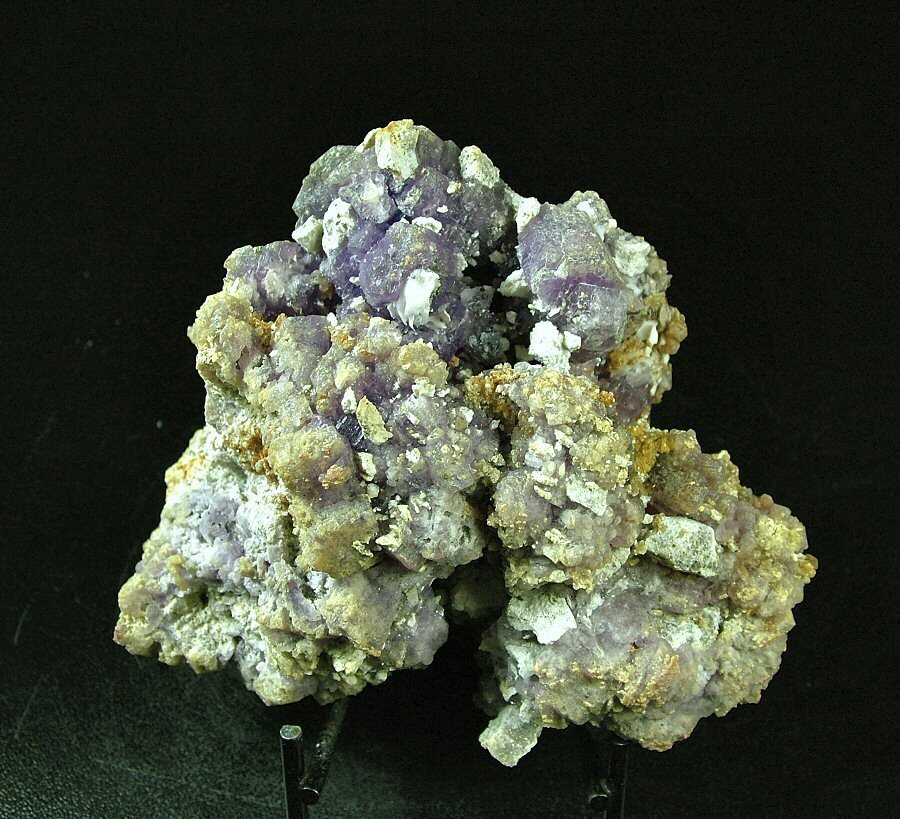 Mooi monster van Coquimbite met Alunogeno en Copiapite Kristalcluster - Hoogte: 84 mm - Breedte: 112 mm- 320 g - (1) #4.3