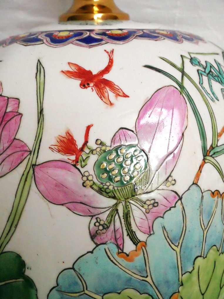 Lâmpada - Porcelana, Latão - feito na Alemanha #3.2