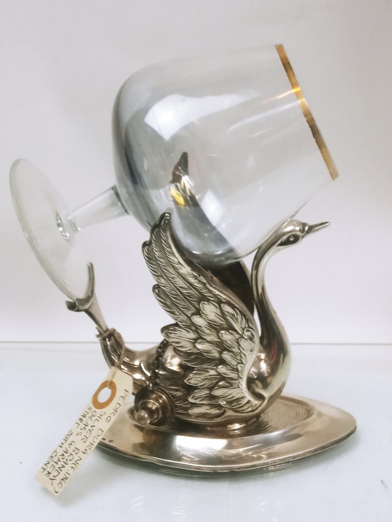 Pedro Duran - Bruciatore - .925 argento - Łabędz accendino per il brandy #3.2