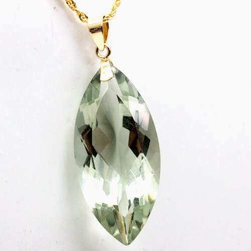 沒有保留價 - 吊墜頸鏈 - 18 克拉 黃金 紫水晶 #4.3