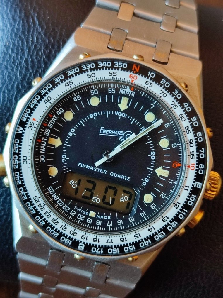 Eberhard & Co. - Flymaster Quartz - Ref. A0007/26 - Men - 1980-1989 #1.0