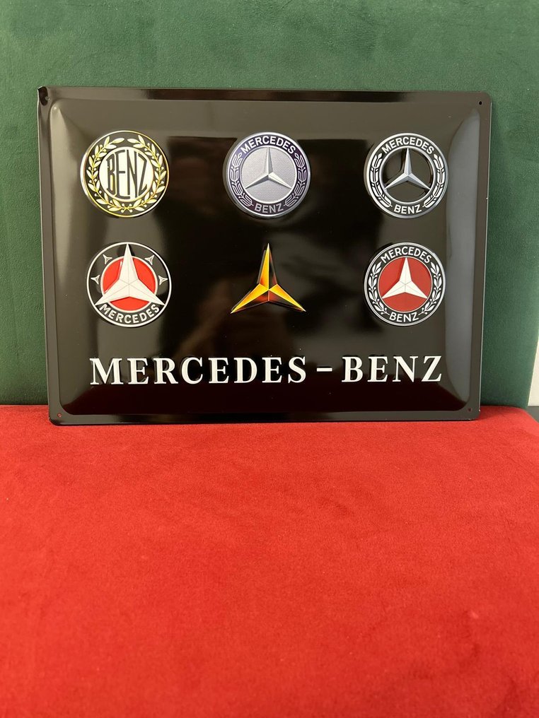 Mercedes Benz - Εμαγιέ πινακίδα - Μέταλλο #1.0