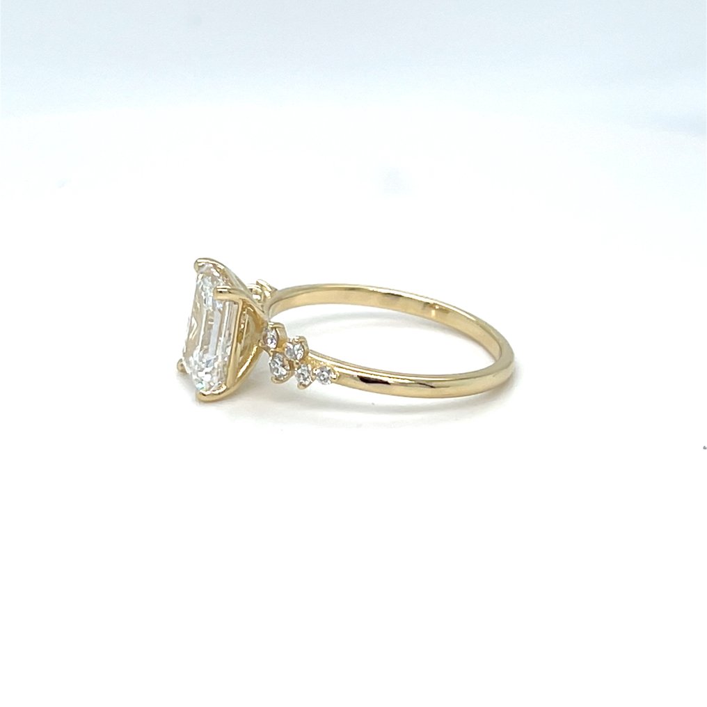 Δαχτυλίδι - 14 καράτια Κίτρινο χρυσό - 3.30ct. tw. Διαμάντι (Εργαστηριακής καλλιέργειας) - Διαμάντι #4.3