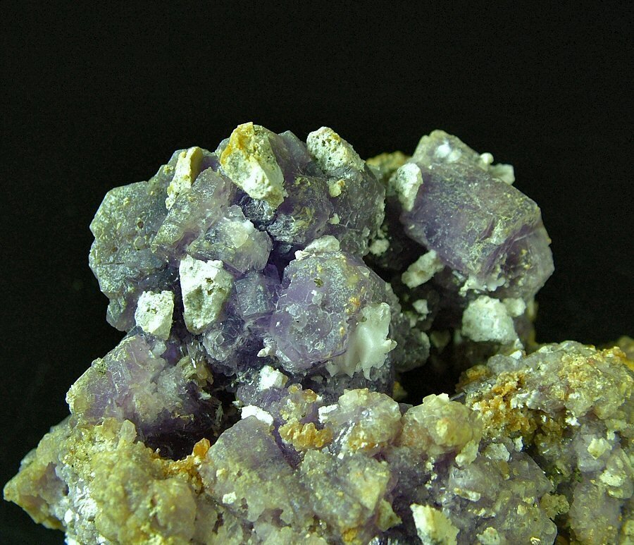 Mooi monster van Coquimbite met Alunogeno en Copiapite Kristalcluster - Hoogte: 84 mm - Breedte: 112 mm- 320 g - (1) #2.1