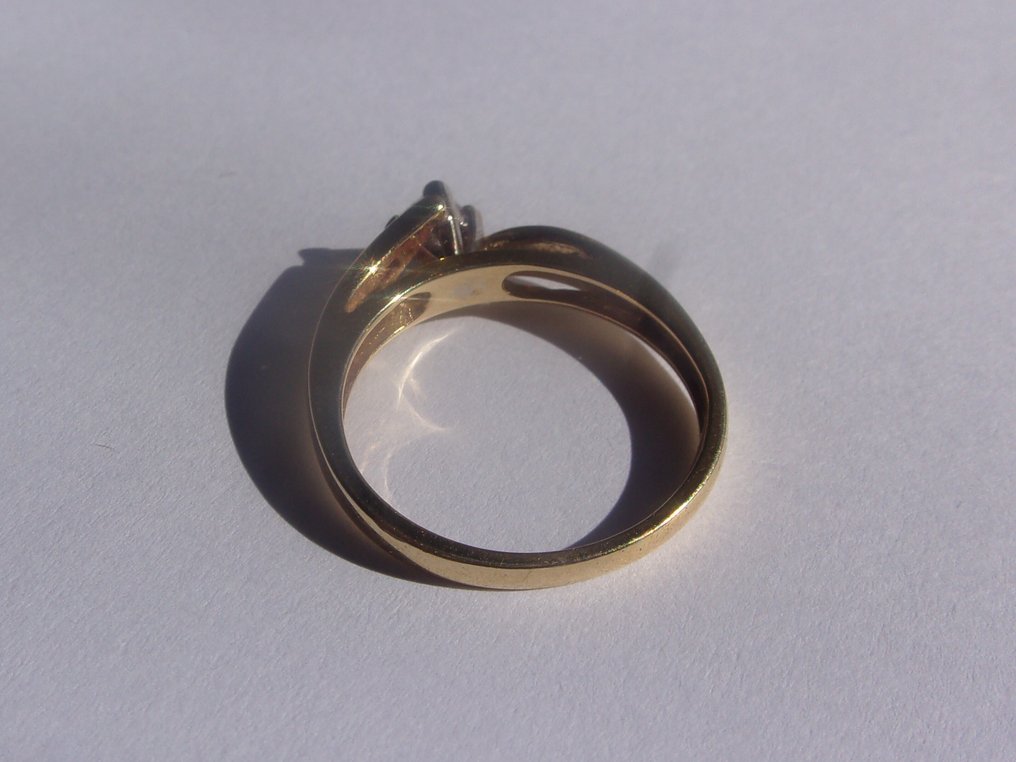 戒指 - 18 克拉 黃金 -  0.60ct. tw. 鉆石 (天然)  - 鉆石 #4.3