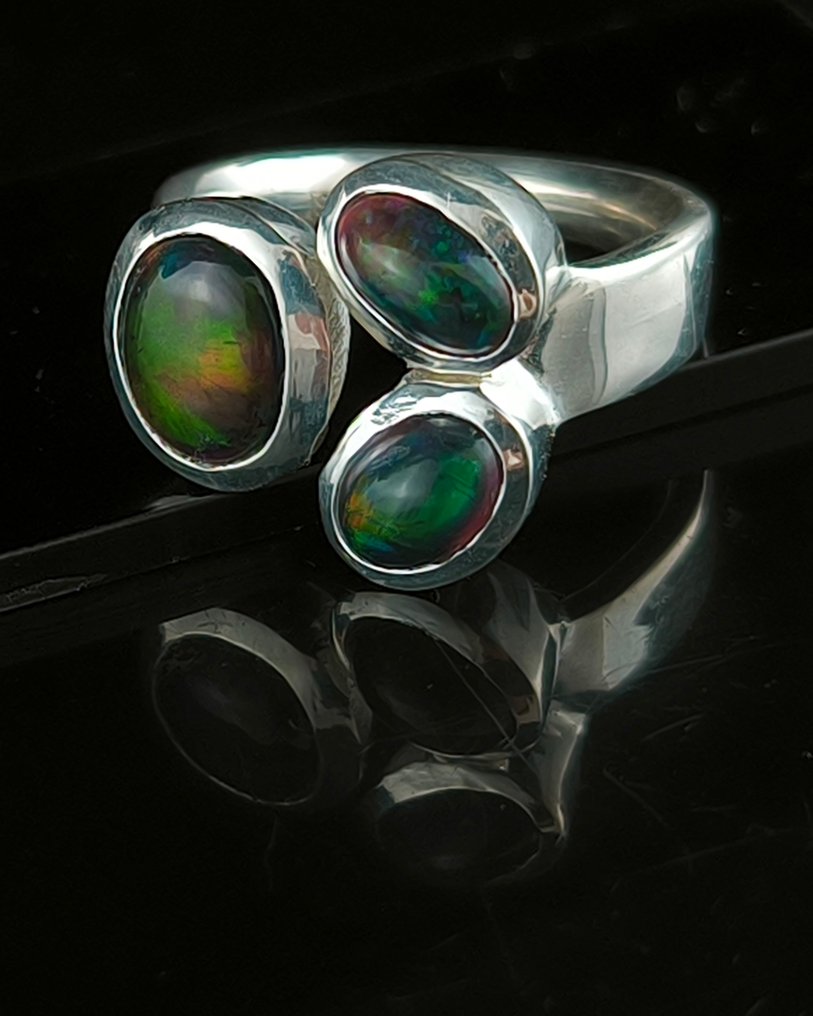 Senza prezzo di riserva - Anello Argento -  4.80ct. tw. Opale - Australiano #4.3