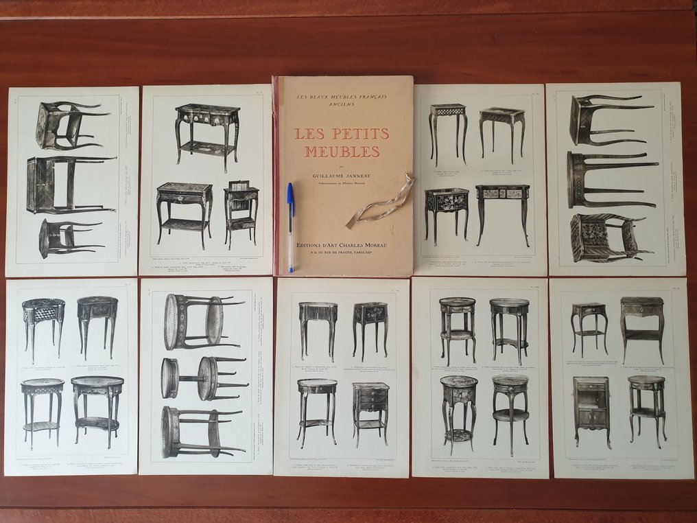 Guillaume Janneau - Les Beaux Meubles Français Anciens – Série complète 5 volumes en chemises - 1920 #4.3