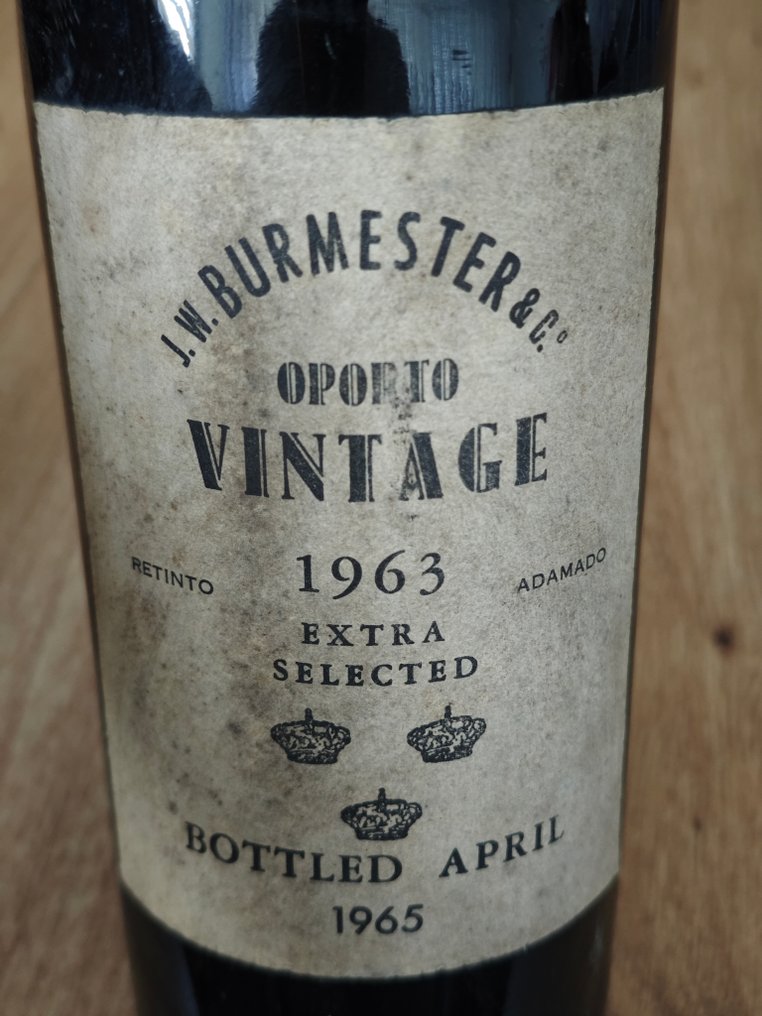 1963 J.W. Burmester Extra Selected - Vintage Port - Îmbuteliat în 1965 - Douro - 1 Sticle (0.75L) #1.0