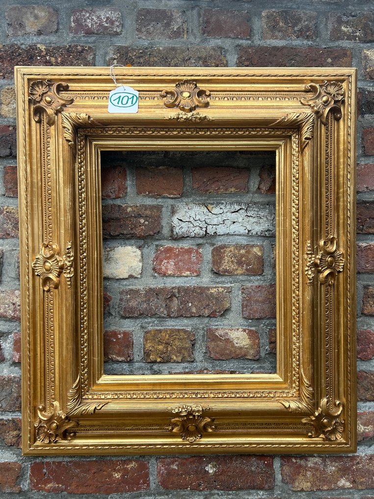 框架  - 101. 异常美丽的重型古董博物馆画框。适用于尺寸为40x32厘米的画作。 #3.2