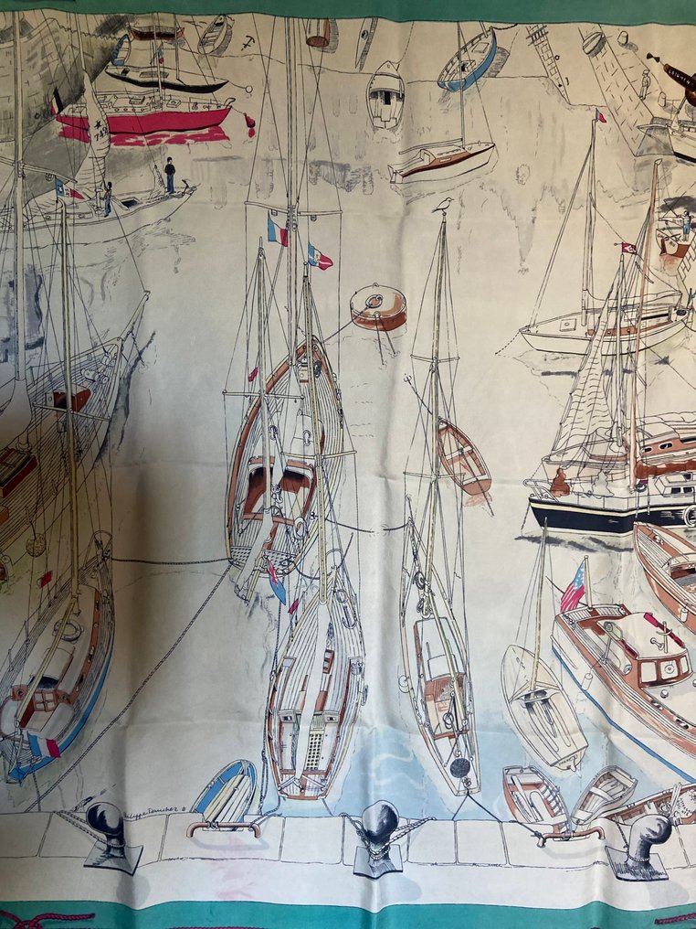 Hermès - " Port de Saint Tropez" original design by Philippe Dauchez 1960 - Scarf #4.3