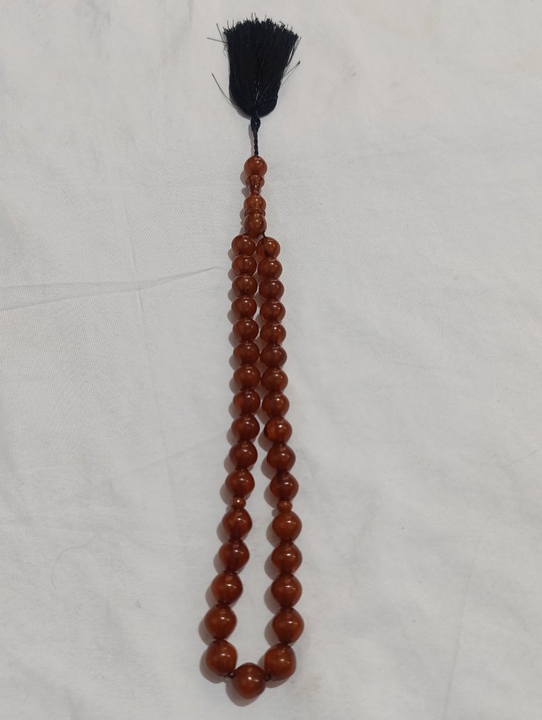 天主教念珠 - 琥珀 - 1970-1980 - 稀有的祈祷念珠 #1.0