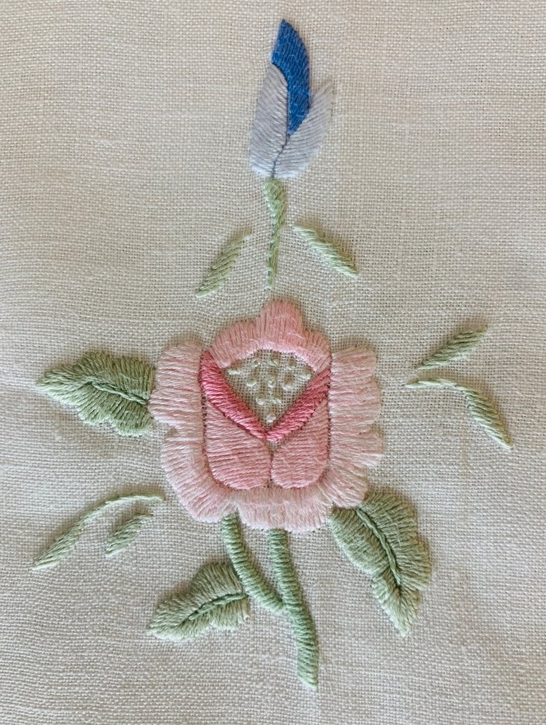 Toalha de mesa (9)  - 170 cm - 170 cm - Toalha de mesa redonda bordada #1.0