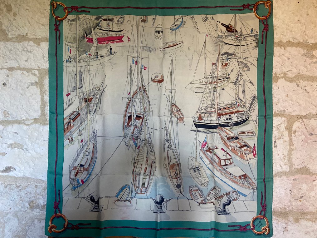 Hermès - " Port de Saint Tropez" original design by Philippe Dauchez 1960 - Scarf #1.0