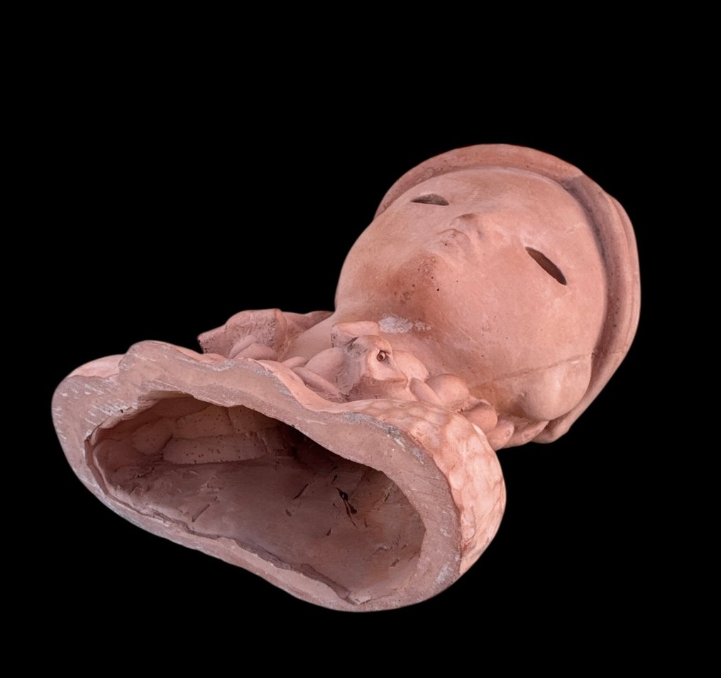 Szobor, Statuette art déco à poser - Italie vers 1930 - Signée - 16.5 cm - Terrakotta - 1930 #4.3