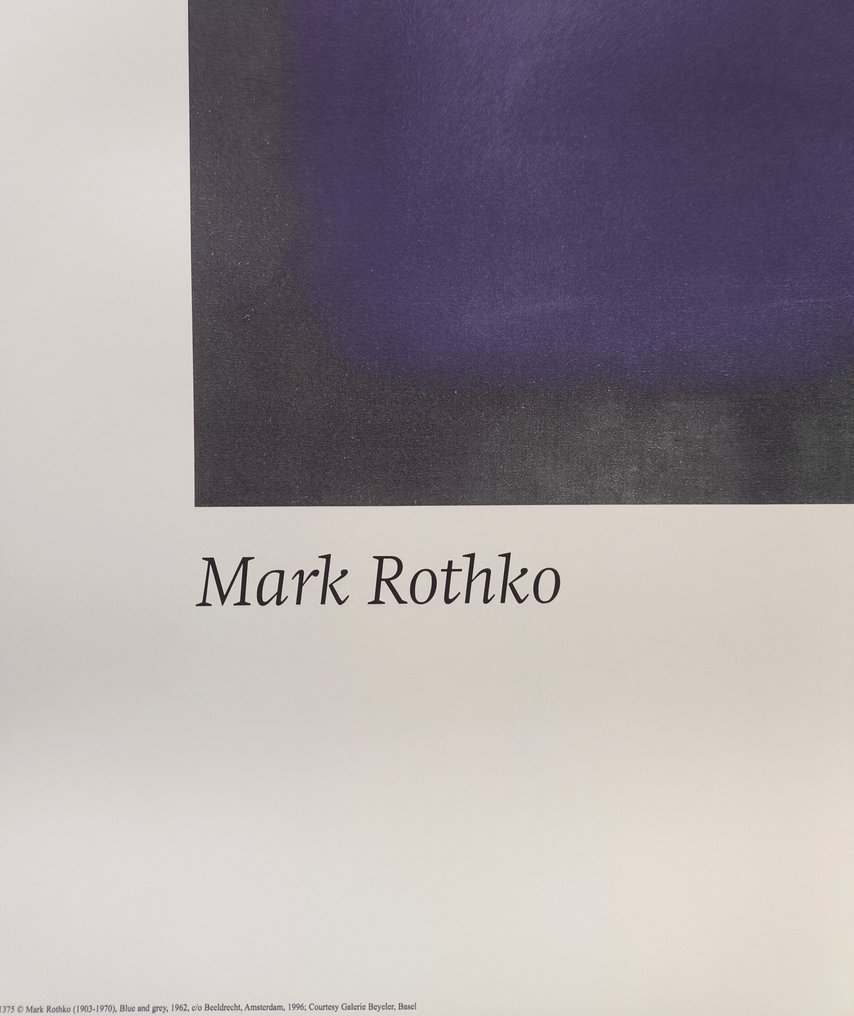 Mark Rothko (1903-1970) (after) - "Blue and Grey, 1962" #3.2