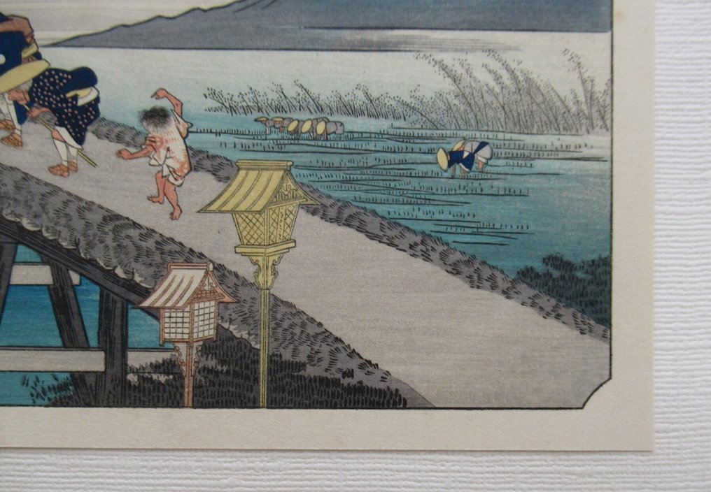 Kakegawa, View of Akiba Mountain, Sakanoshita: Fudesute Mountain and  Maisaka: View of Imagiri from - Utagawa Hiroshige - Japon #4.3