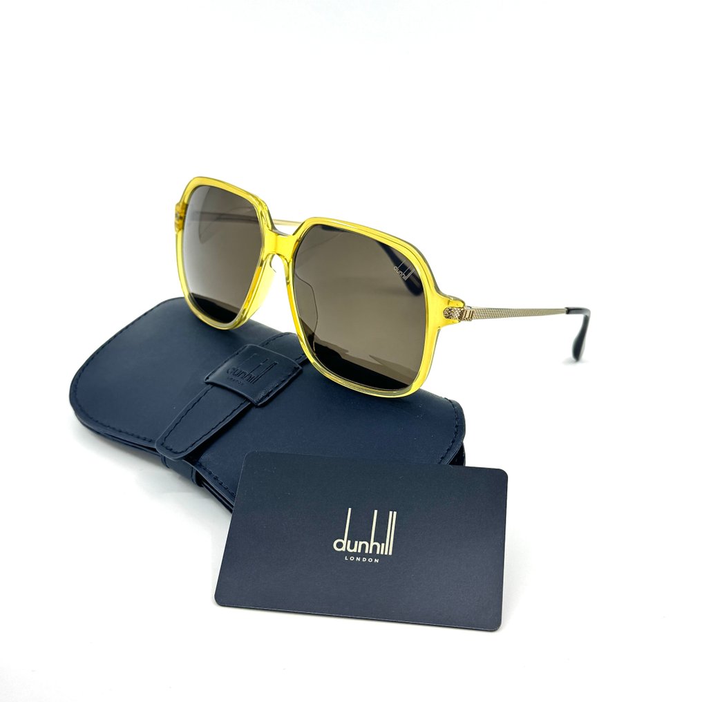 Alfred Dunhill - *NEW* - Yellow Acetate - Gold Metal - Solbriller #1.0