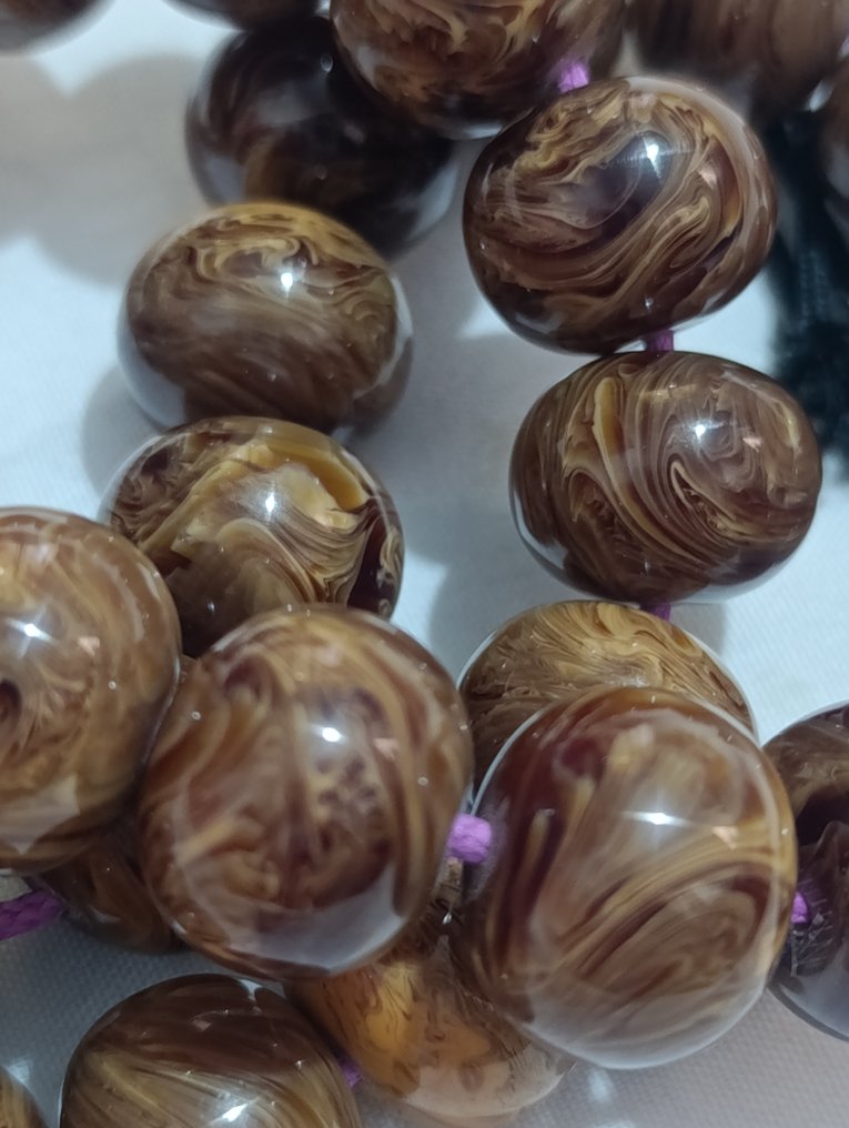  Ροζάριο - Κεχριμπάρι - 1970-1980 - Σπάνια Κομποσκοίνια Προσευχής  #2.1