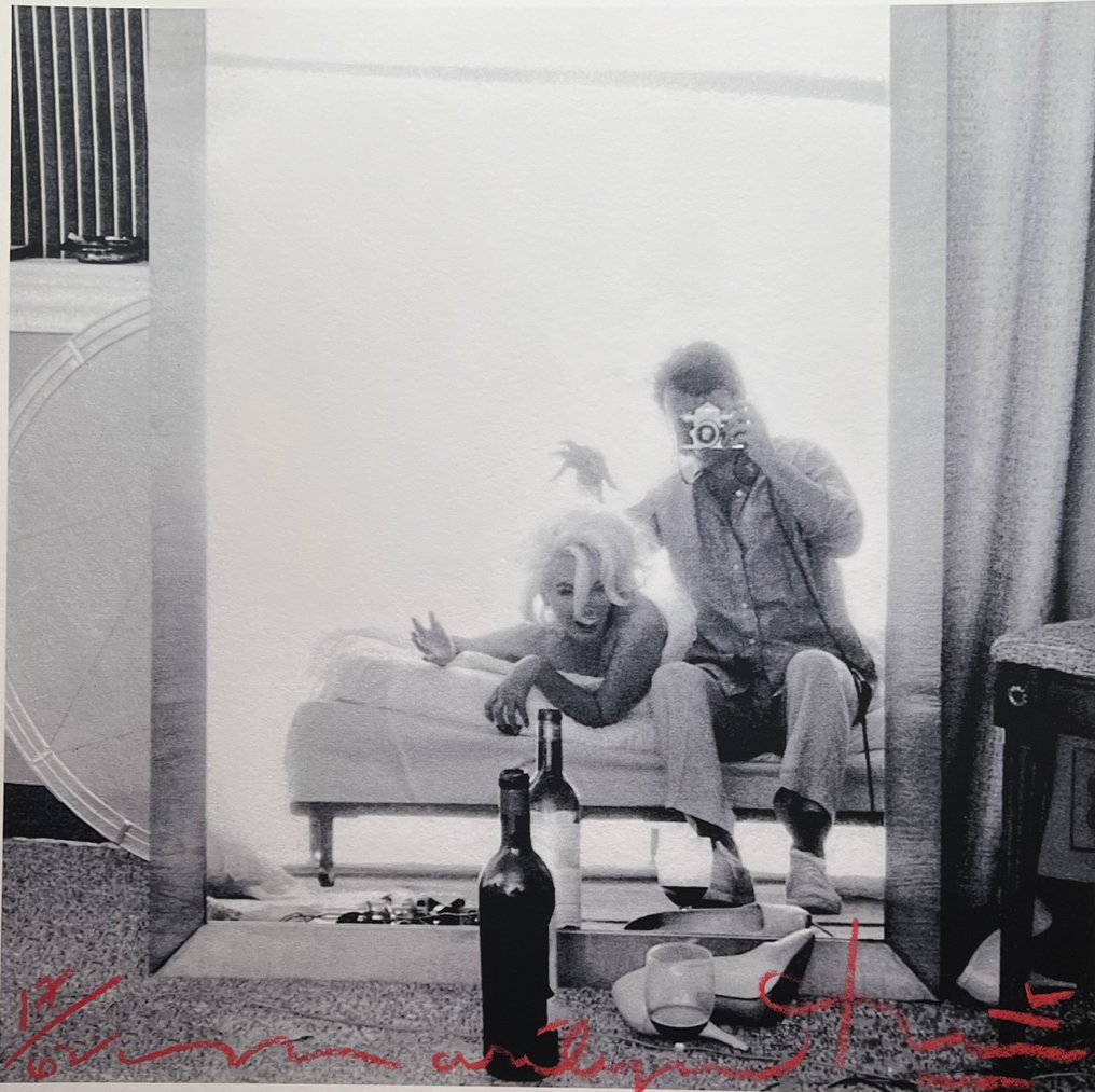 Bert Stern (1929–2013) - Marilyn Monroe Famous Bert and Marilyn self portrait, The Original Selfie #1.0