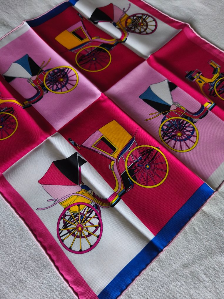 Hermès - VOITURES EXQUISES by Jan Bajtik. Gavroche - Φουλάρι #4.3