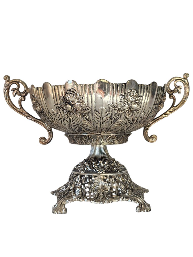 中心桌 - 镀银, 金属 - 路易十五-摄政时期风格的桌面中心装饰 #1.0