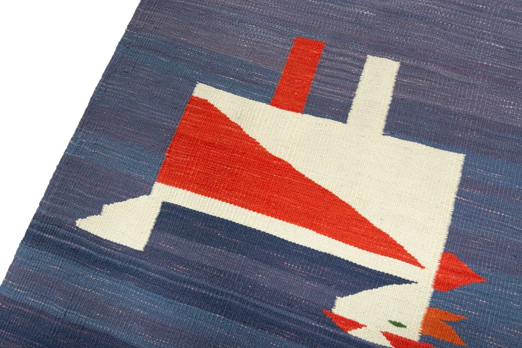 Handgewebter Designer Kelim - Sammler Stück - Kelim - 100 cm - 89 cm #3.2