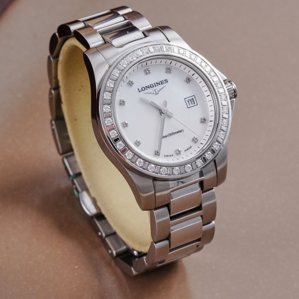 Longines - Conquest White Pearl & Diamonds - L3.258.0.88.6 - 女士 - 2010-2020 #2.1